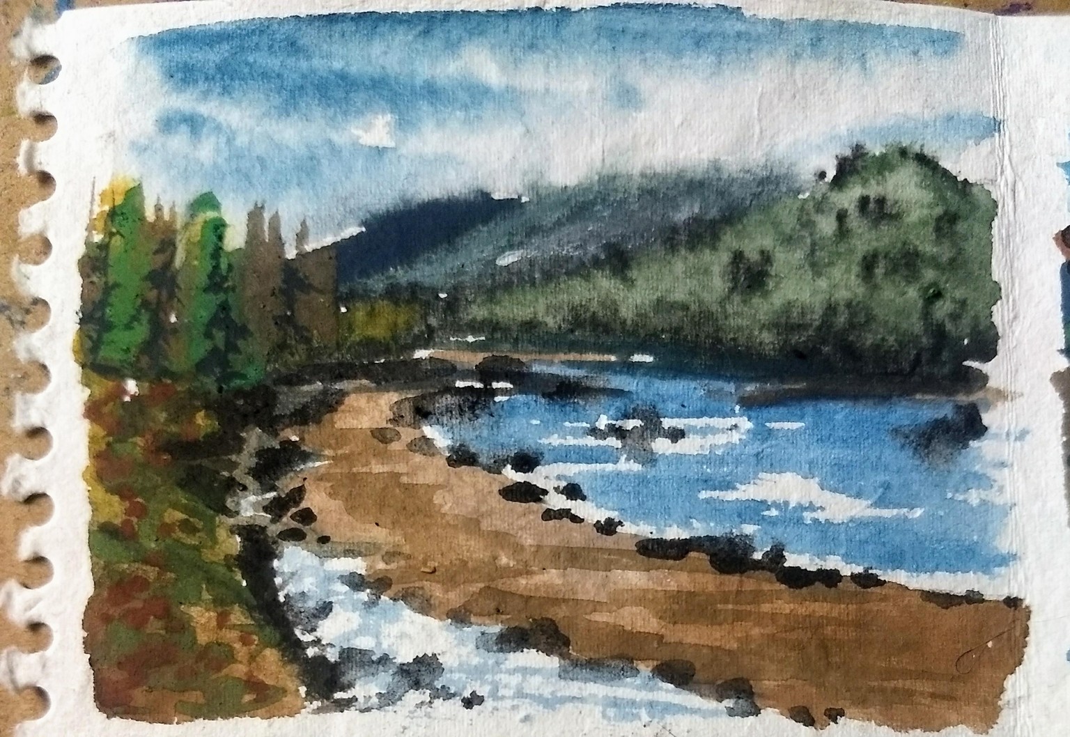 4 gouache lakes with shanan - image 3 - student project