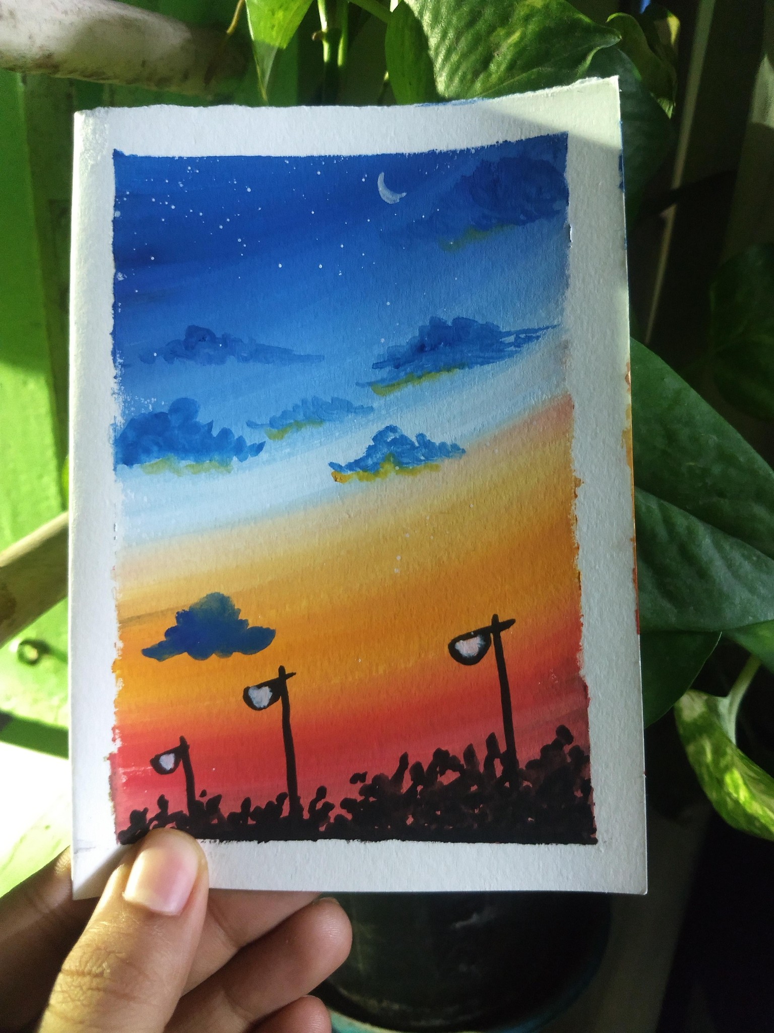 Gouache mini landscape - image 3 - student project