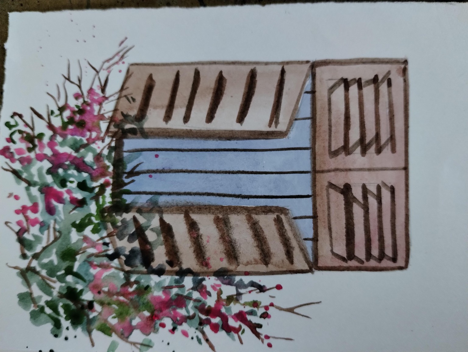 Everyday outdoor painting with Khadija - image 2 - student project
