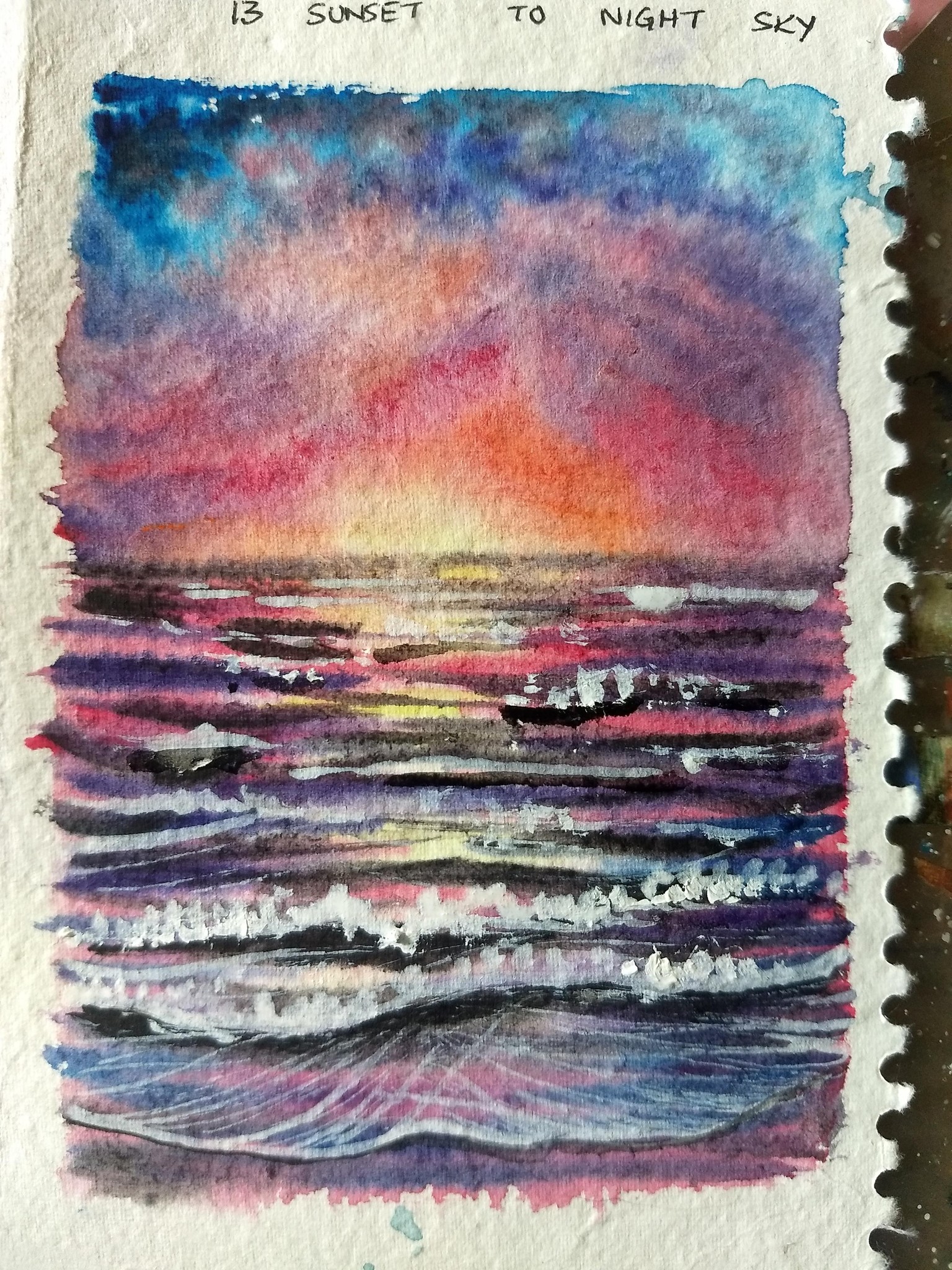 21 days watercolor seascape with umashree - image 13 - student project