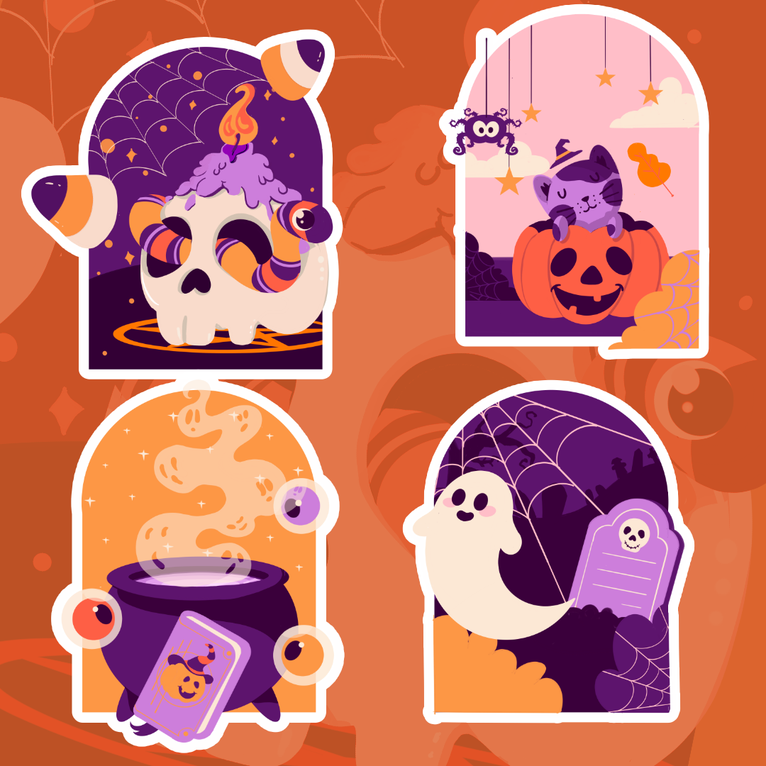 Halloween sticker - image 1 - student project