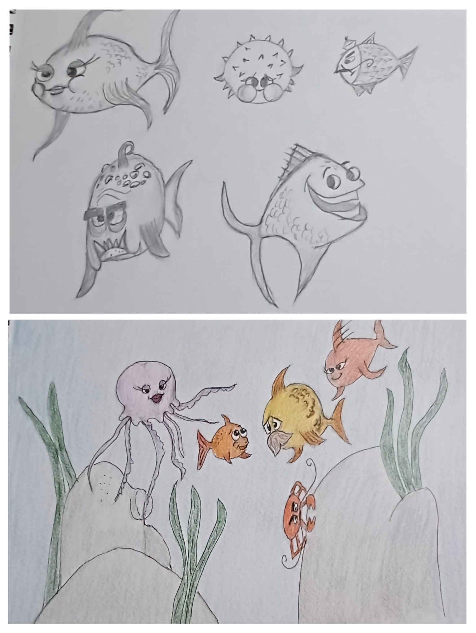 cartoon fish - image 1 - student project
