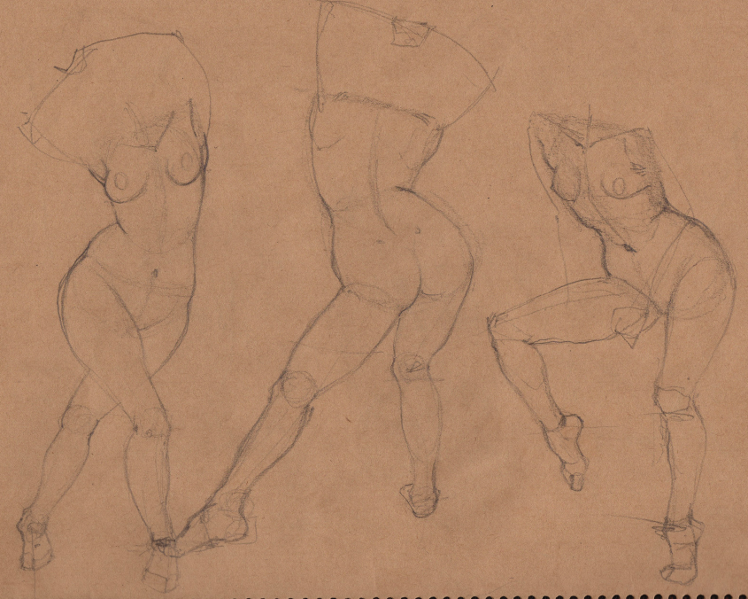 Week 9 - Gesture Drawing 'Compilations' - image 15 - student project
