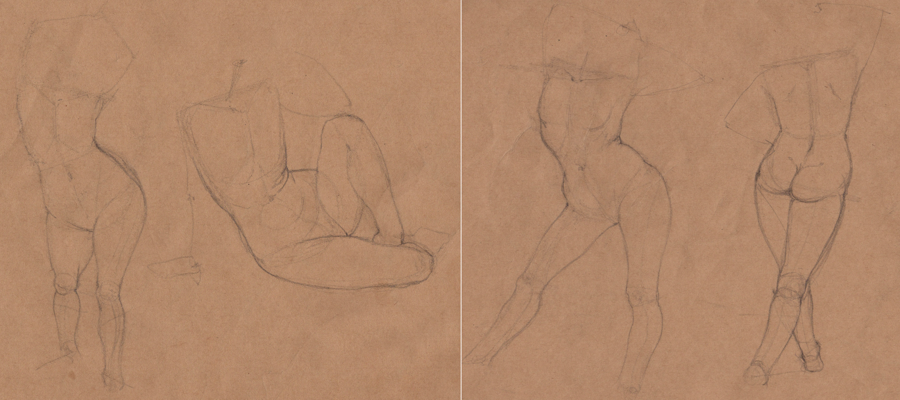Week 9 - Gesture Drawing 'Compilations' - image 9 - student project