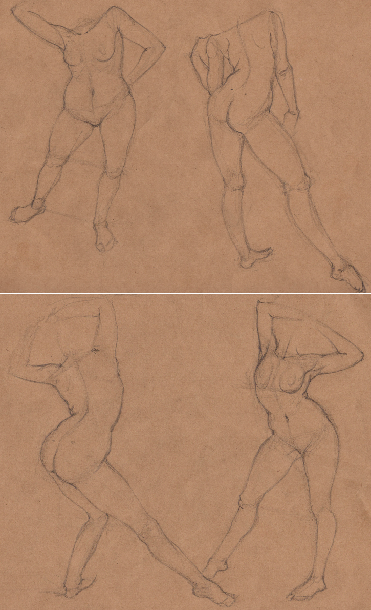 Week 9 - Gesture Drawing 'Compilations' - image 20 - student project