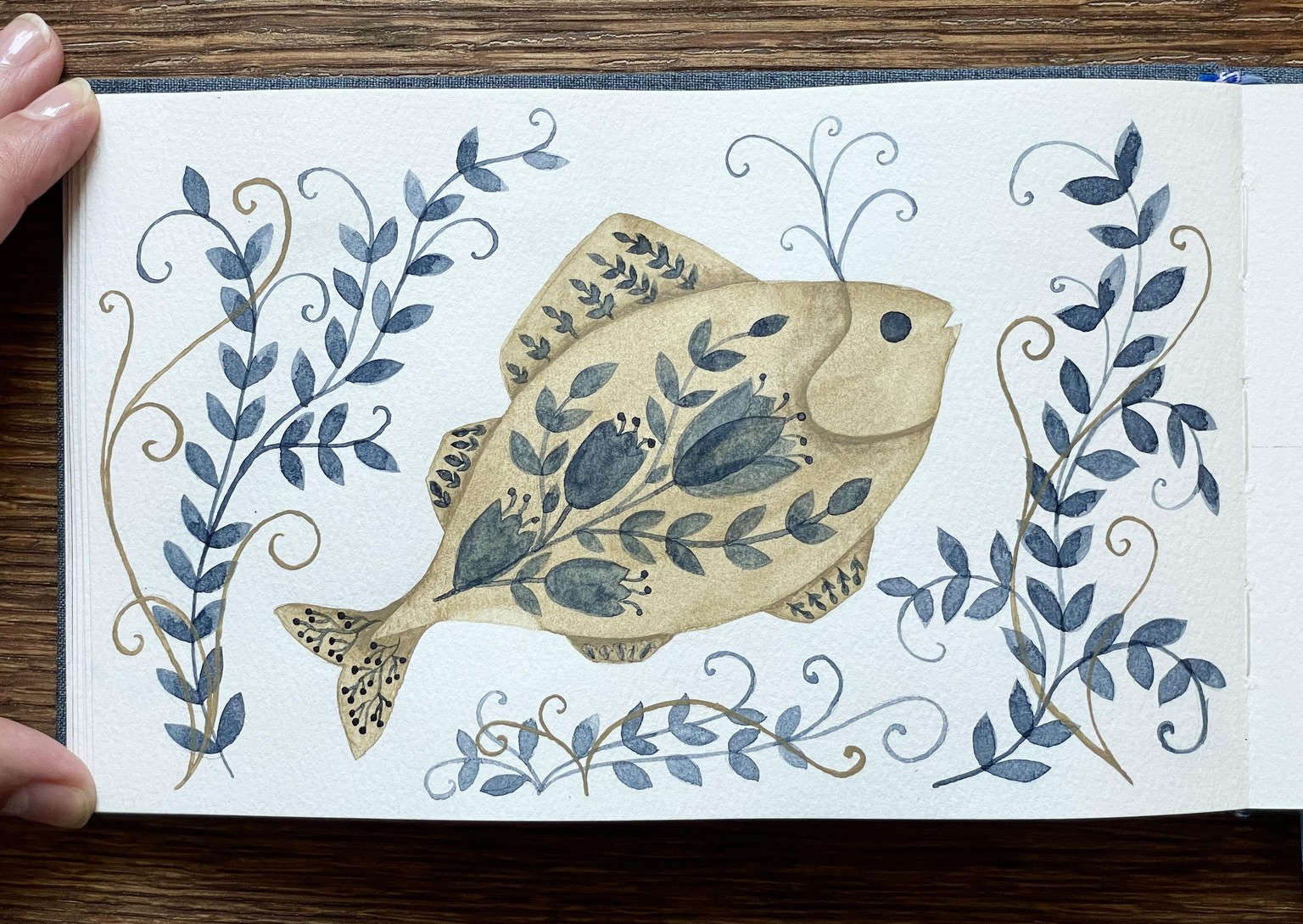 Folk art fish - image 2 - student project