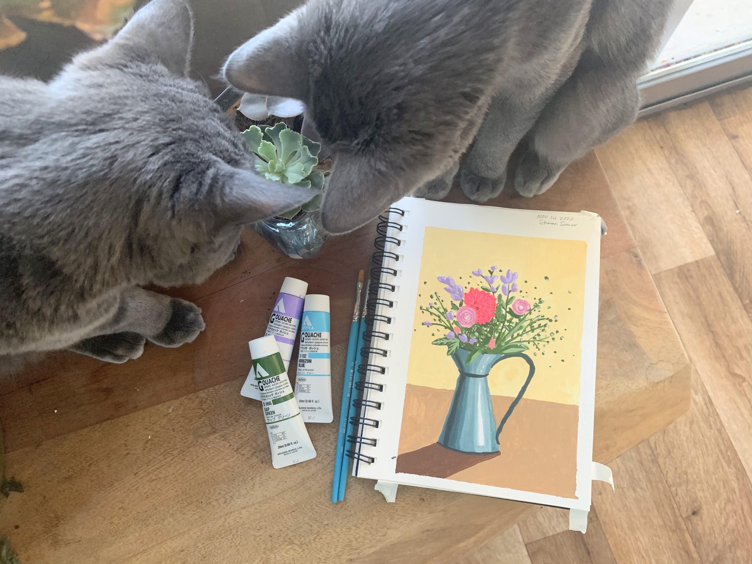 Jugs! (featuring kitties and swatches) - image 1 - student project