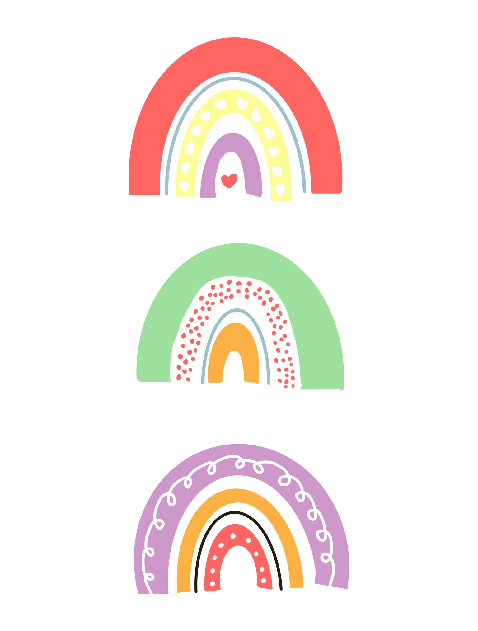 My personal symbols - Bird and Rainbow - image 1 - student project