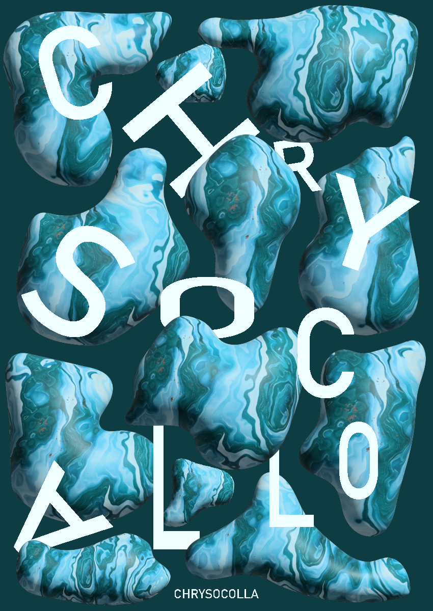 Chrysocolla (the gem) and hello cutie! - image 2 - student project