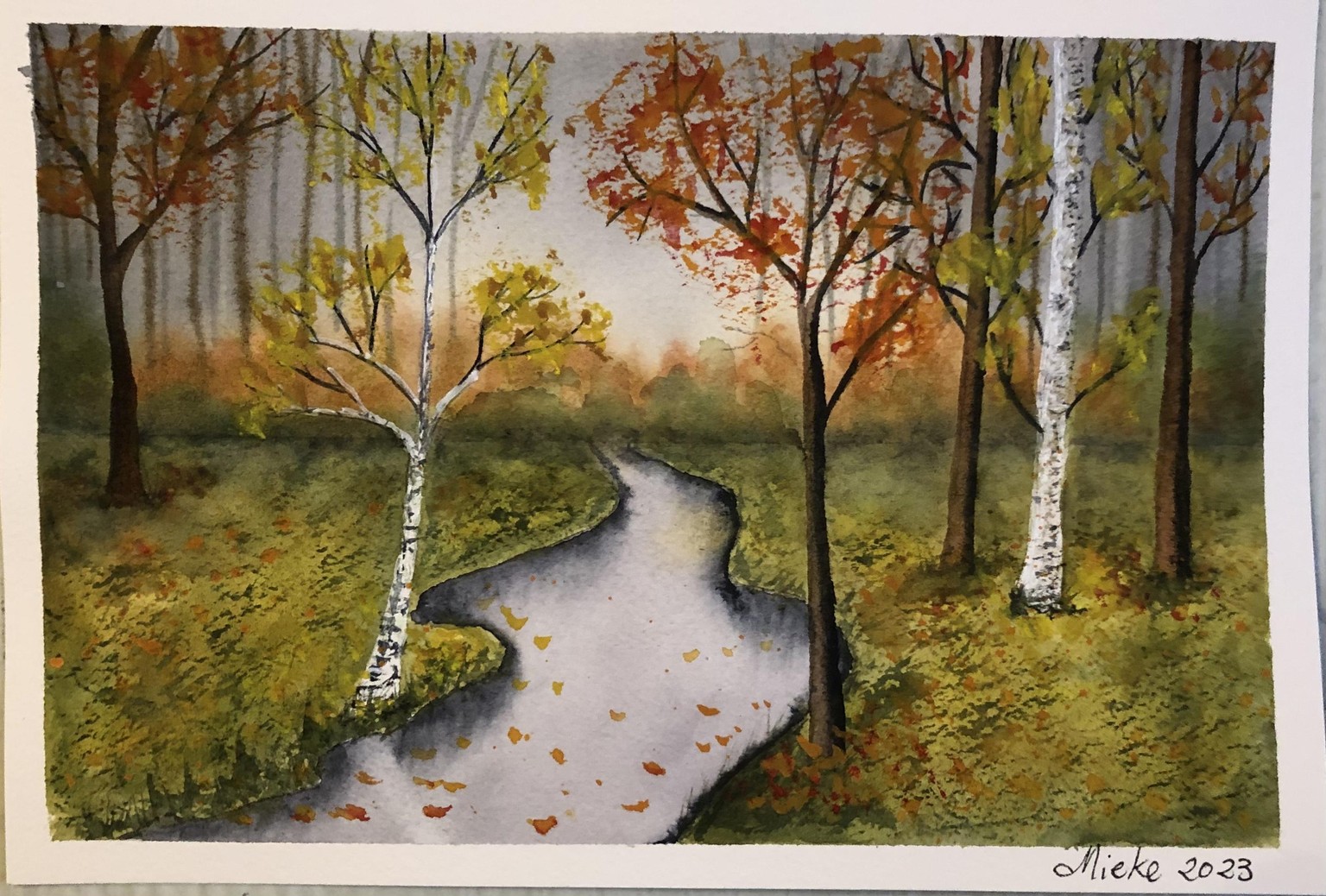 Seasonal landscapes in watercolour - image 4 - student project
