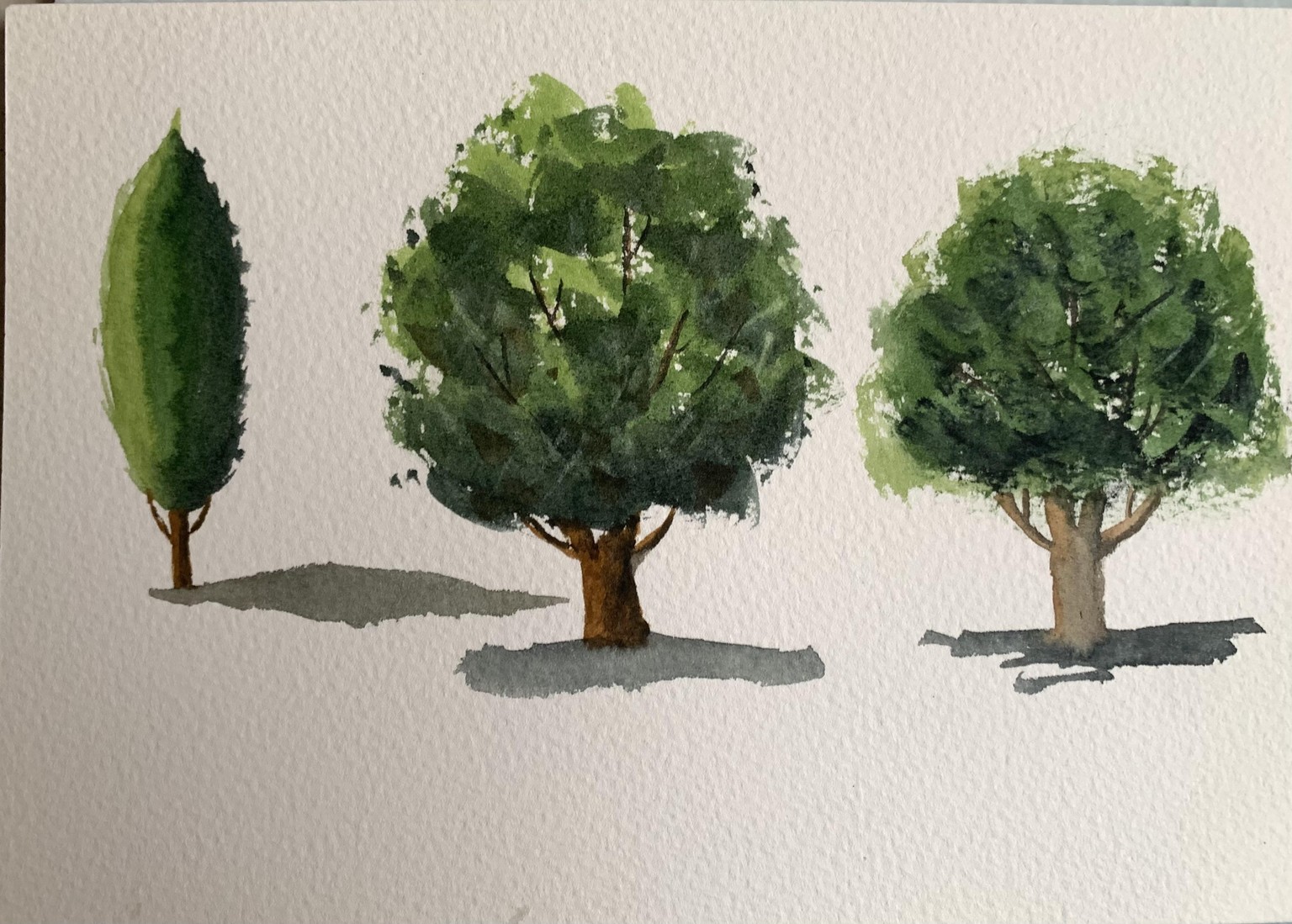 Loose impressionistic watercolour landscapes - image 1 - student project