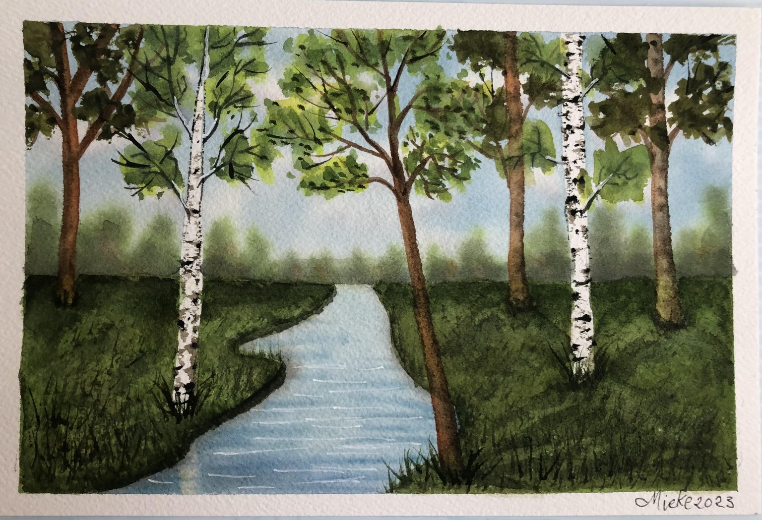 Seasonal landscapes in watercolour - image 1 - student project