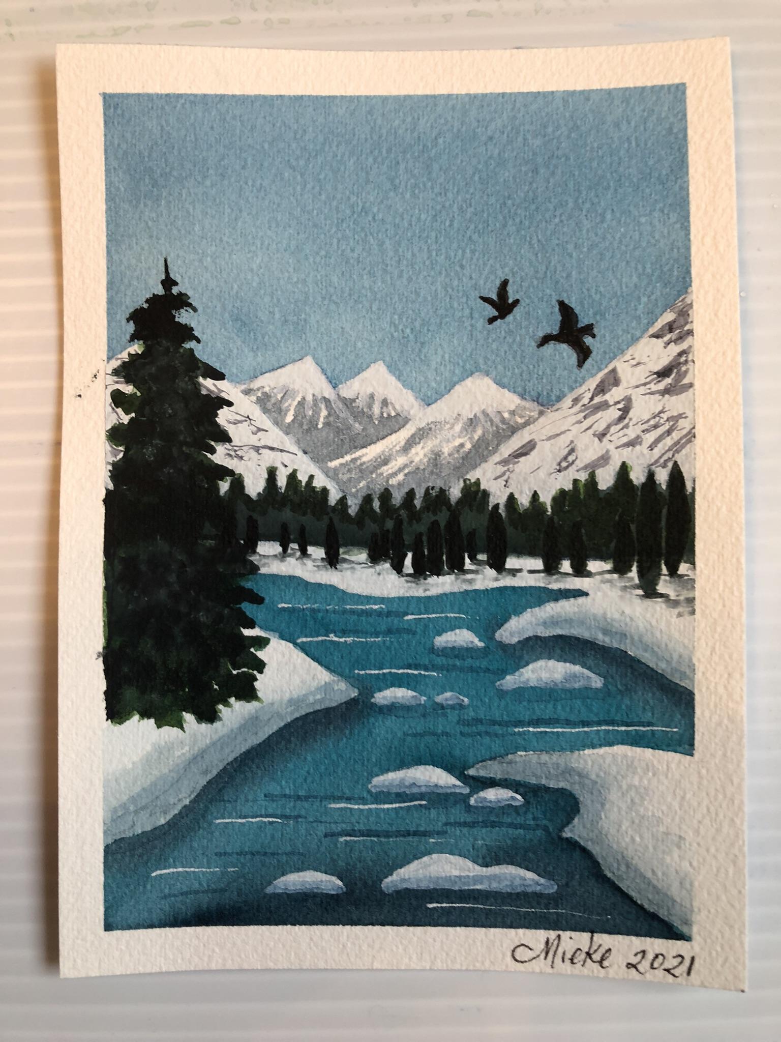 Winter Scenes’ cards - image 32 - student project