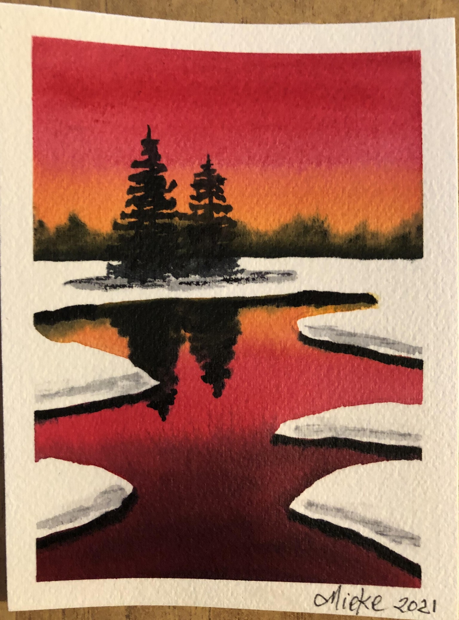 Winter Scenes’ cards - image 20 - student project