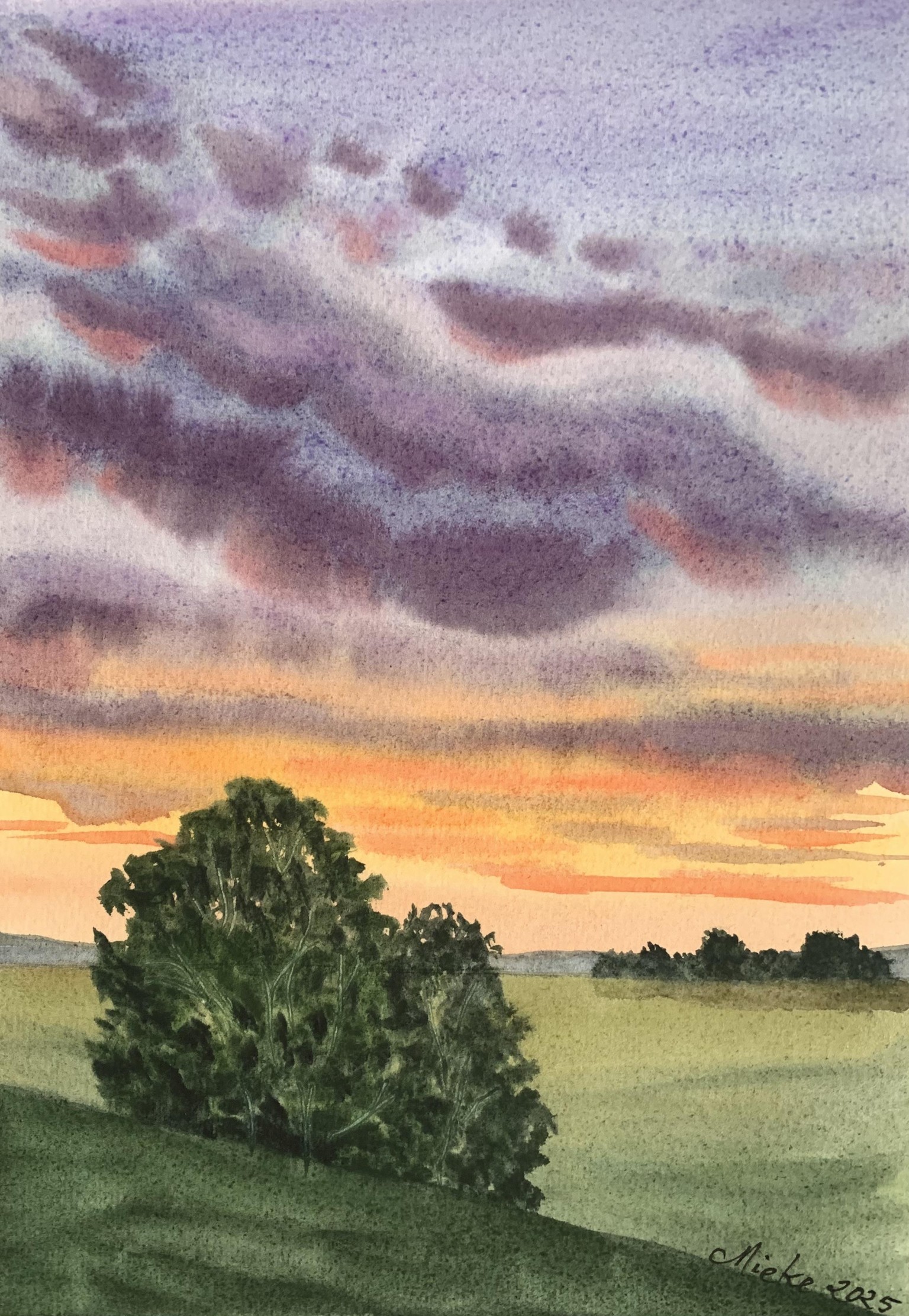 Loose impressionistic watercolour landscapes - image 4 - student project