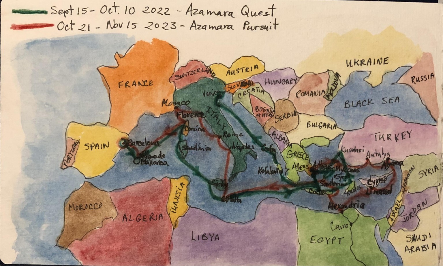 Mediterranean travel journal - image 4 - student project