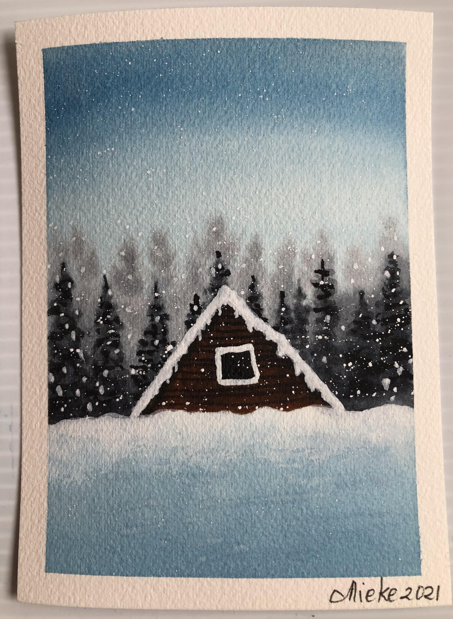 Winter Scenes’ cards - image 28 - student project