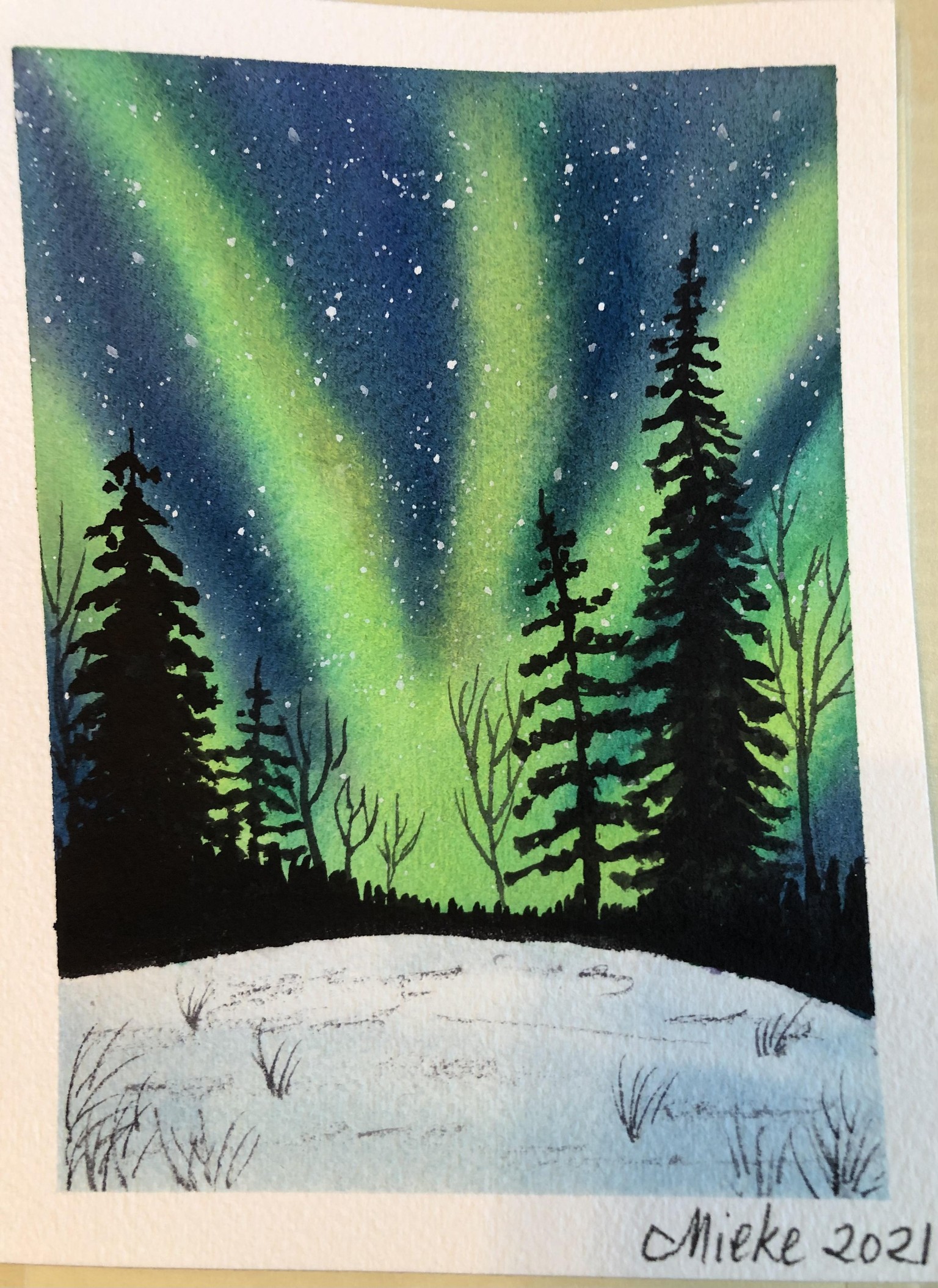 Winter Scenes’ cards - image 23 - student project