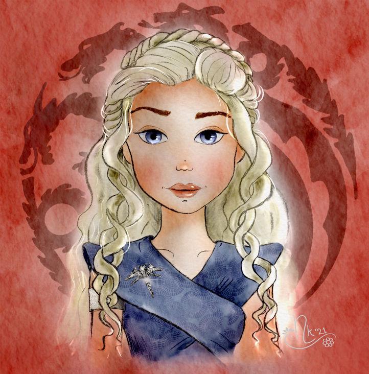Stylized Vaiana and Daenerys - image 1 - student project