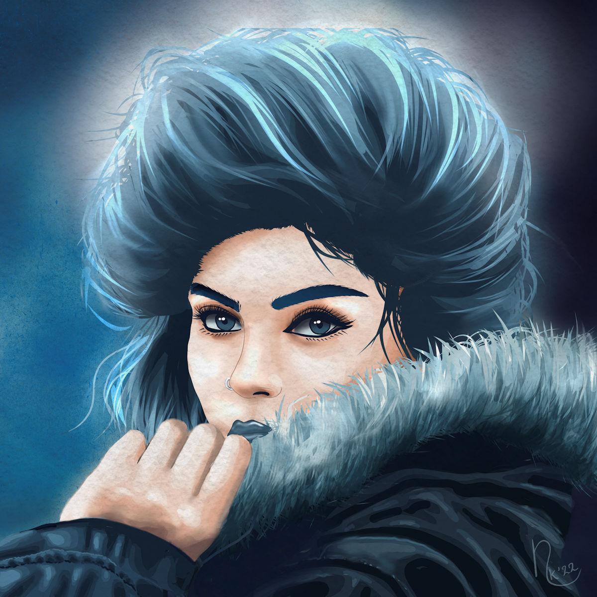 vector style portrait - image 1 - student project