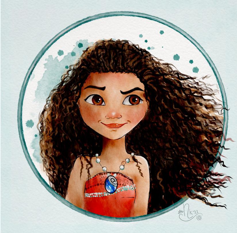 Stylized Vaiana and Daenerys - image 2 - student project