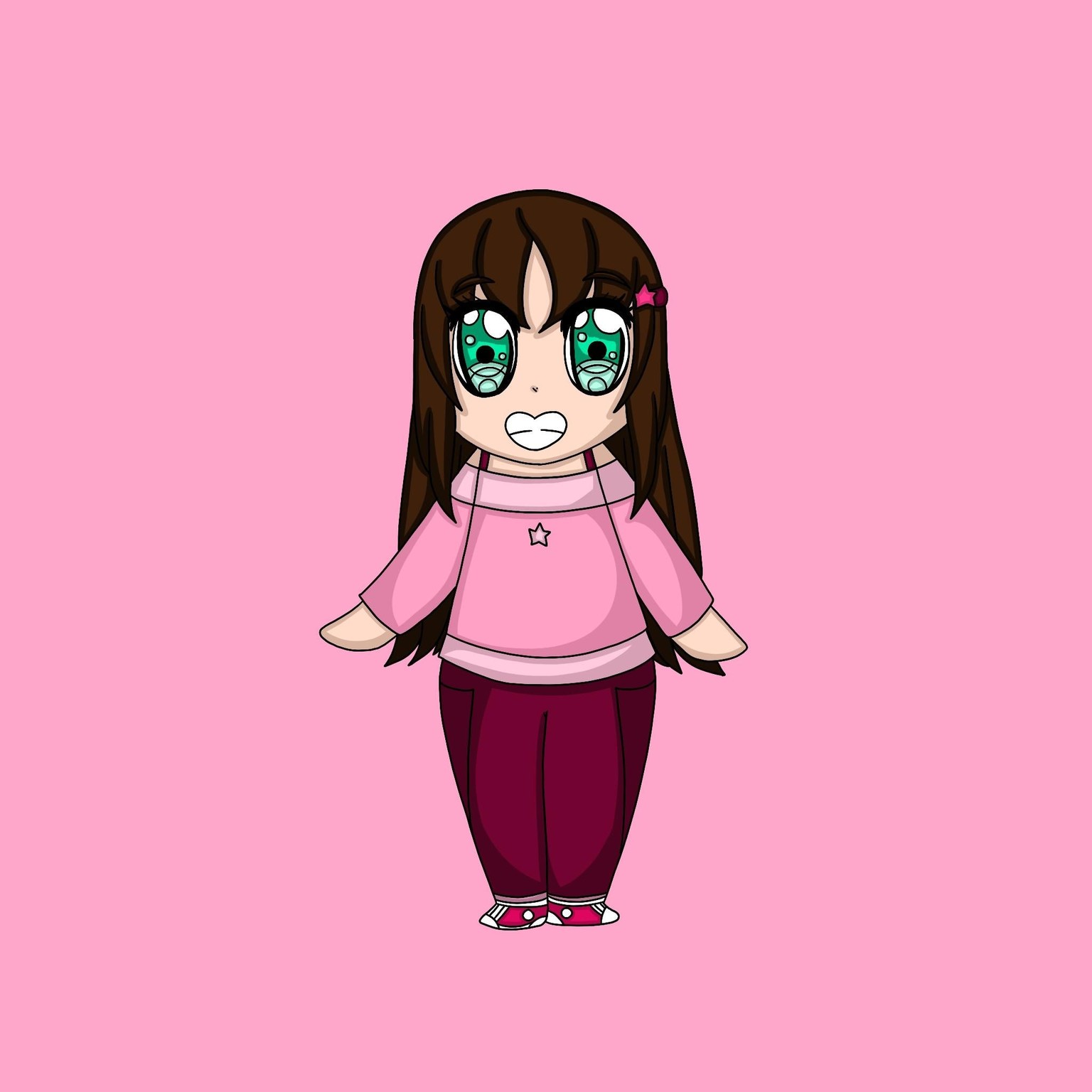 Hajinosora as chibis in full body - image 3 - student project