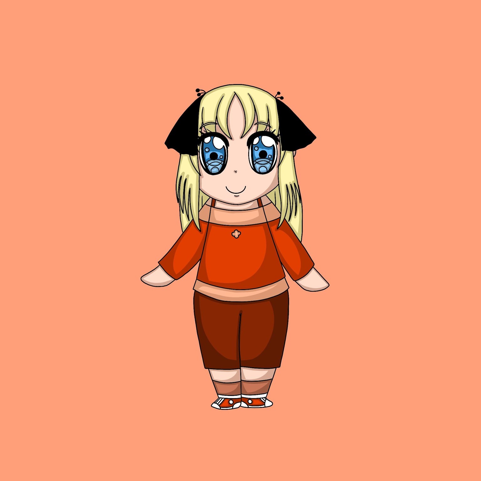 Hajinosora as chibis in full body - image 2 - student project