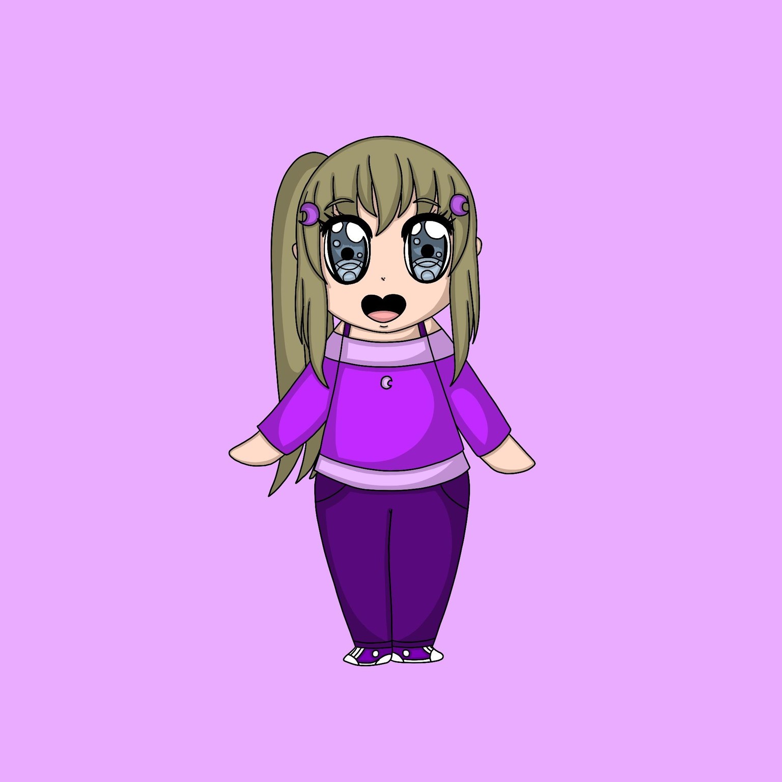Hajinosora as chibis in full body - image 1 - student project