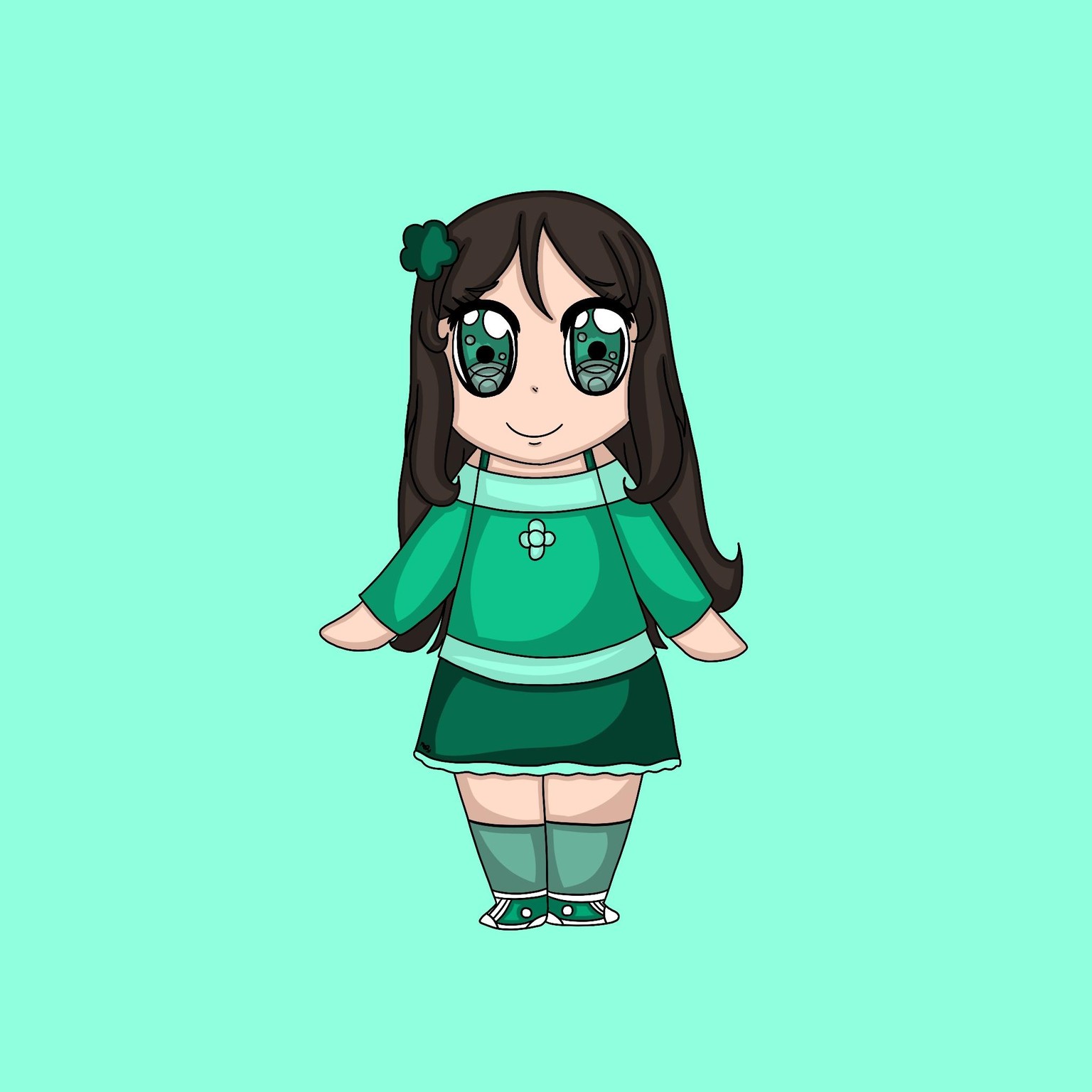 Hajinosora as chibis in full body - image 9 - student project