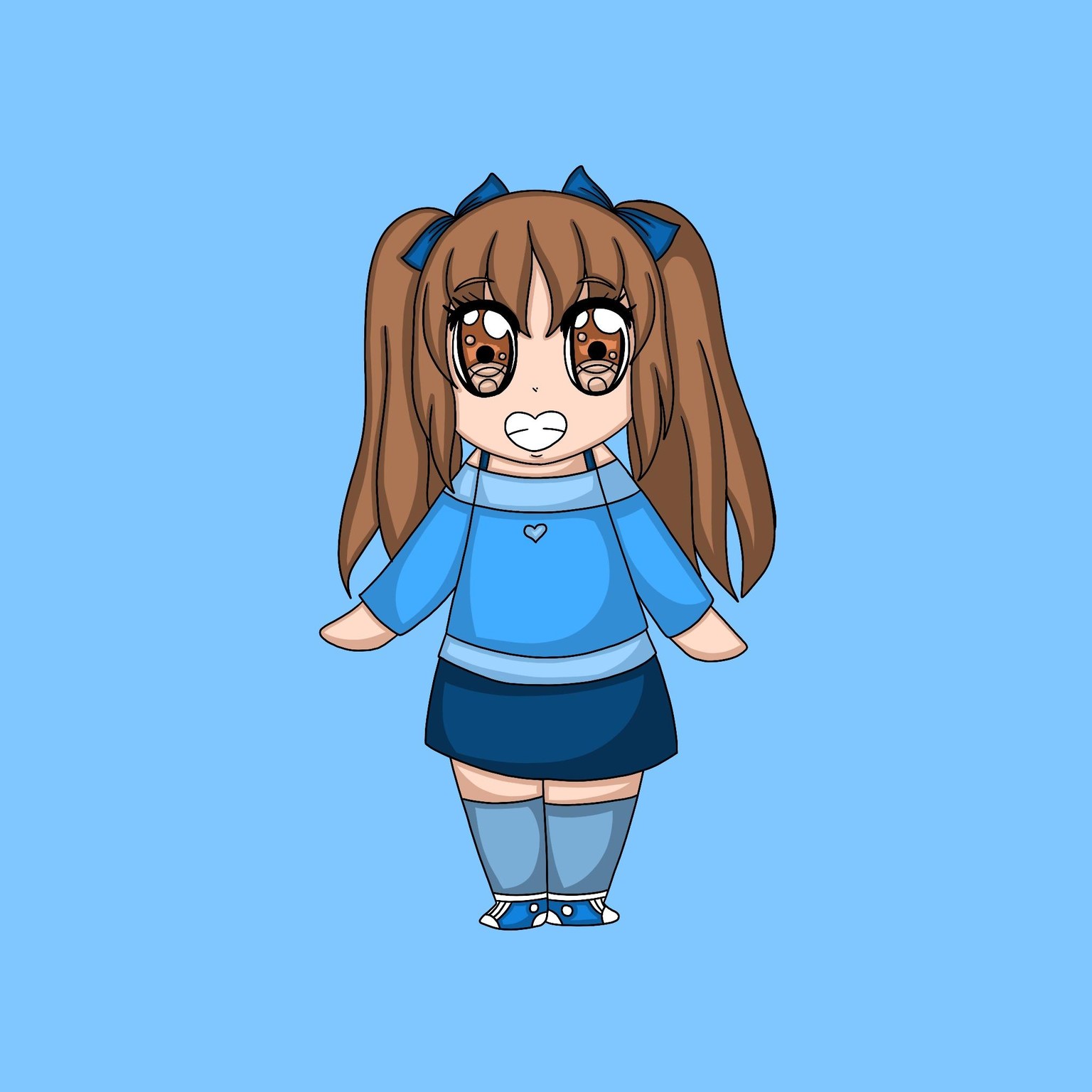 Hajinosora as chibis in full body - image 5 - student project