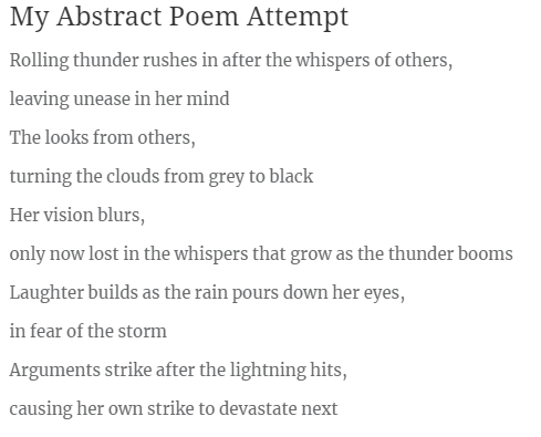 Abstract, Narrative, Lyrical - image 1 - student project