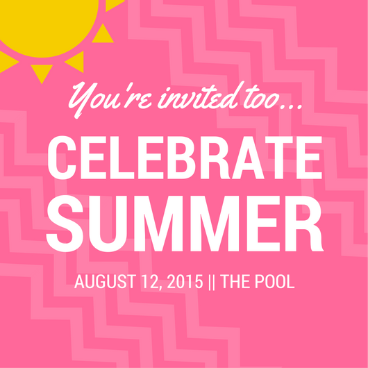 Simple Summer Party Invite - image 1 - student project