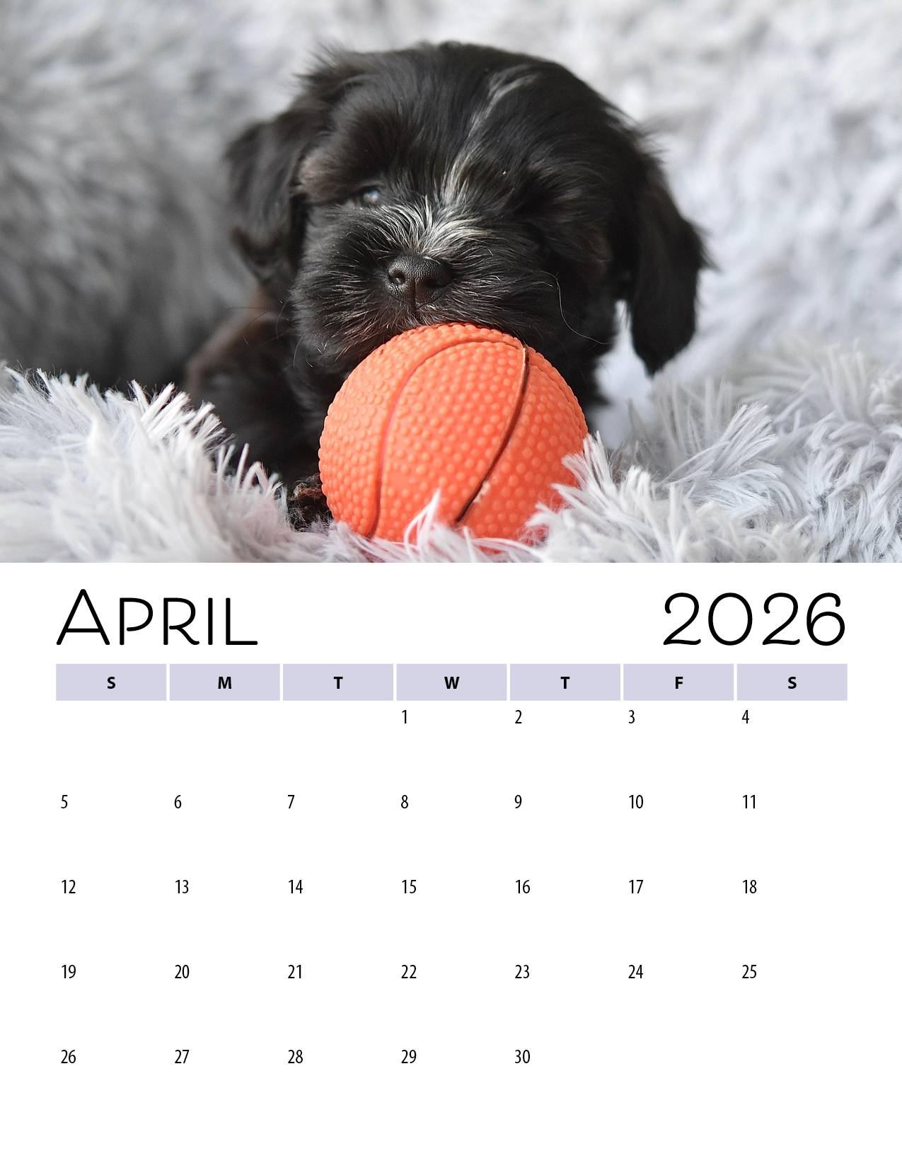 Calendar Page from inDesign - image 1 - student project