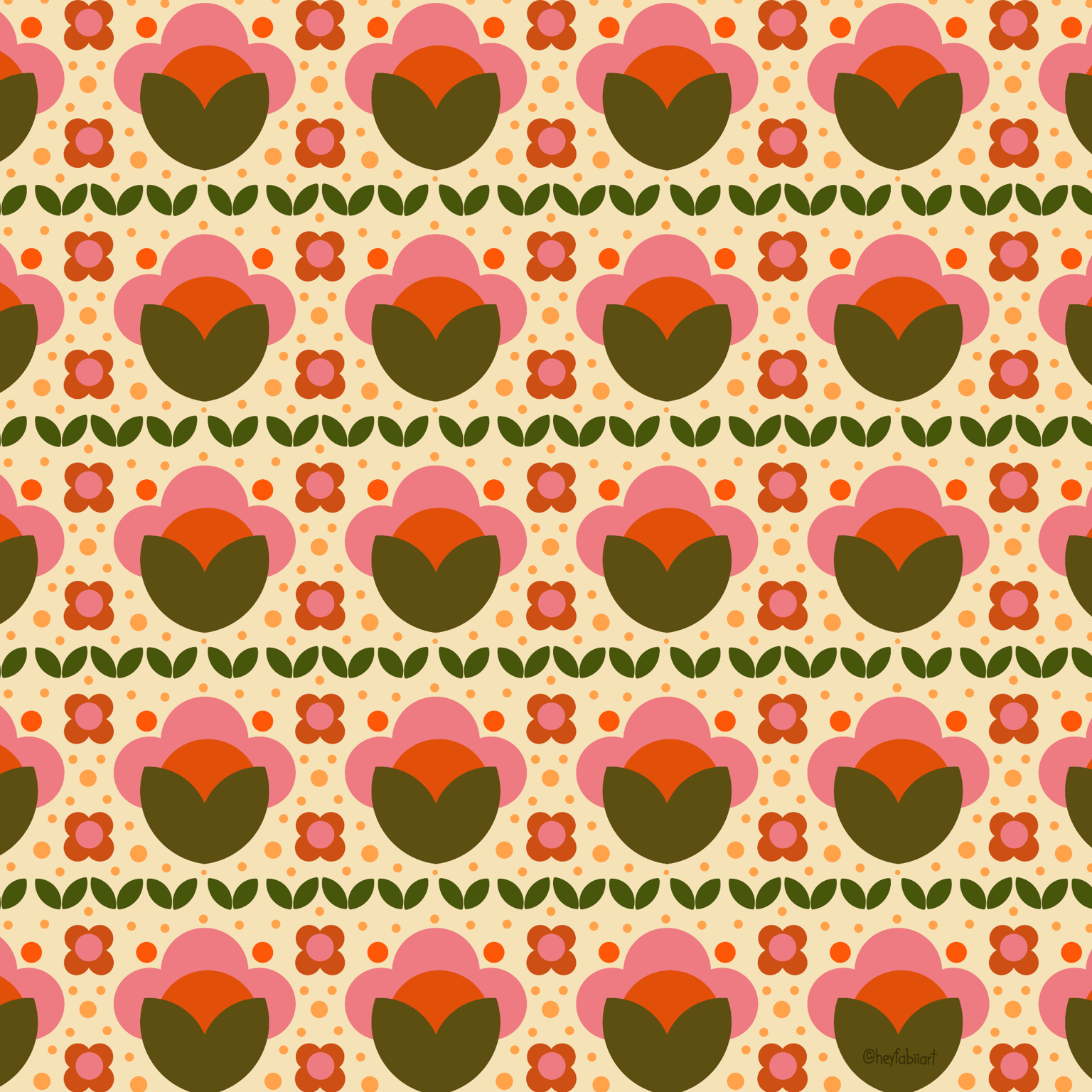 Cute floral pattern - image 1 - student project