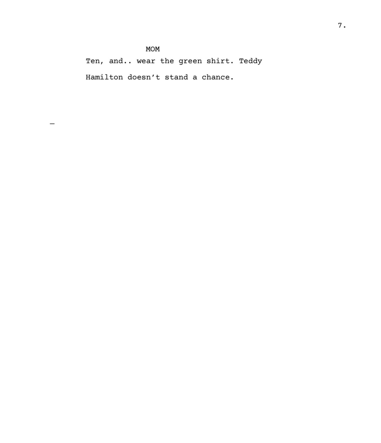 Teddy Hamilton and the Car Conflict - image 7 - student project