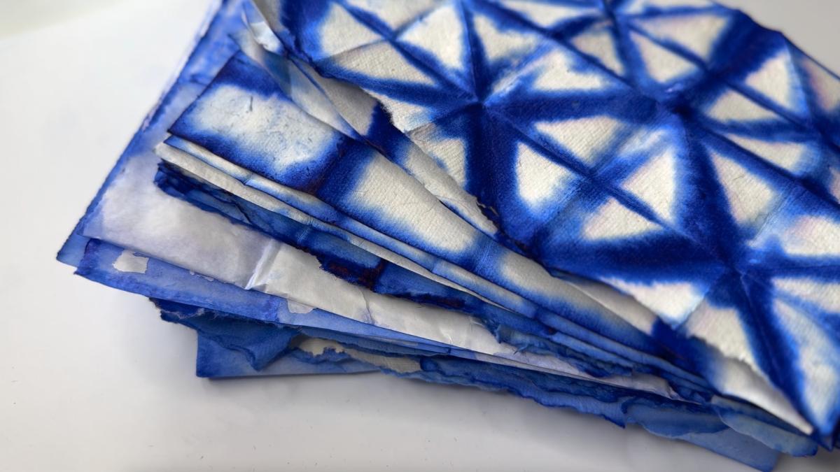 Collage Papers inspired by Shibori - image 2 - student project