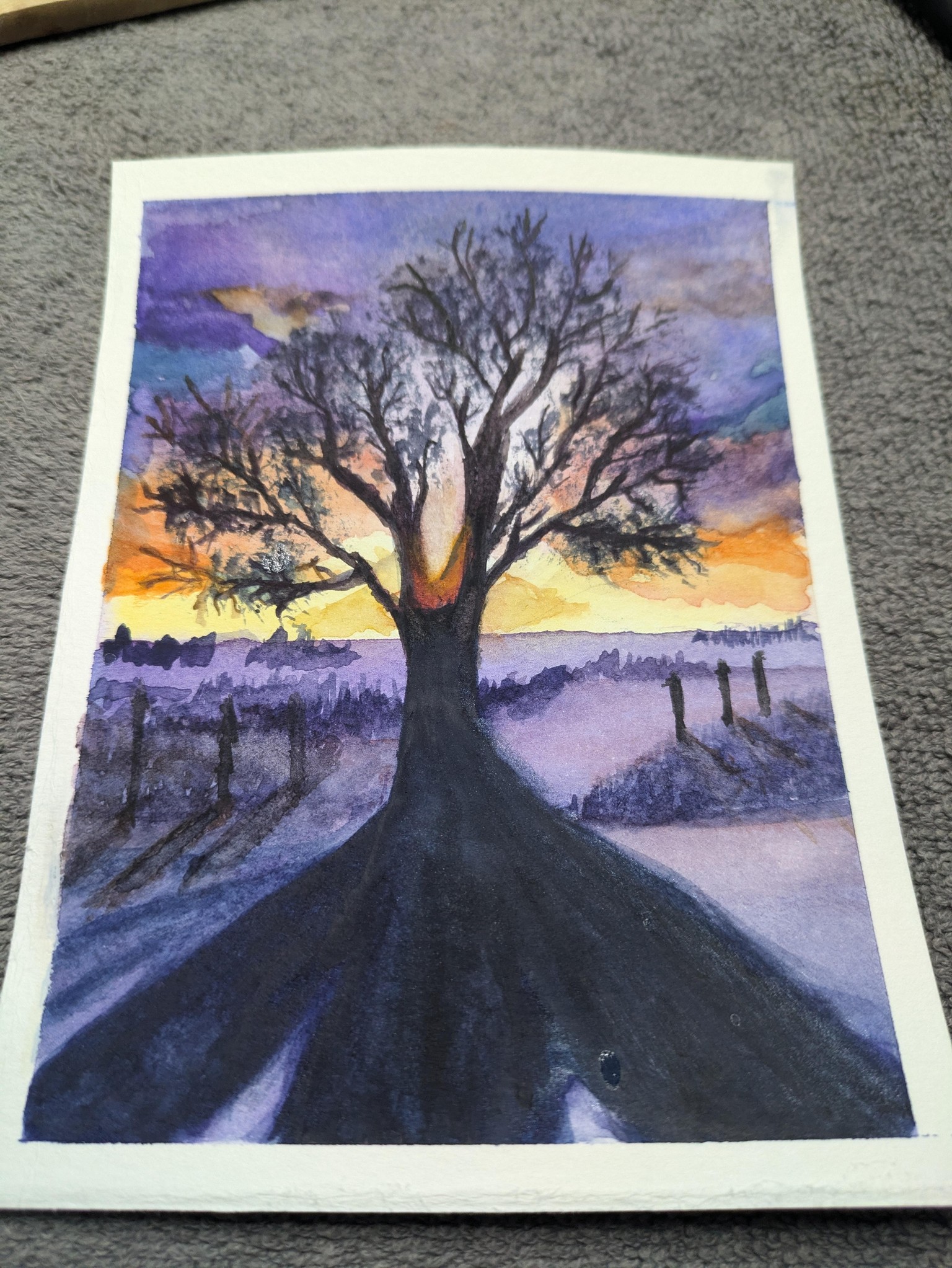 Sunset Tree - image 1 - student project