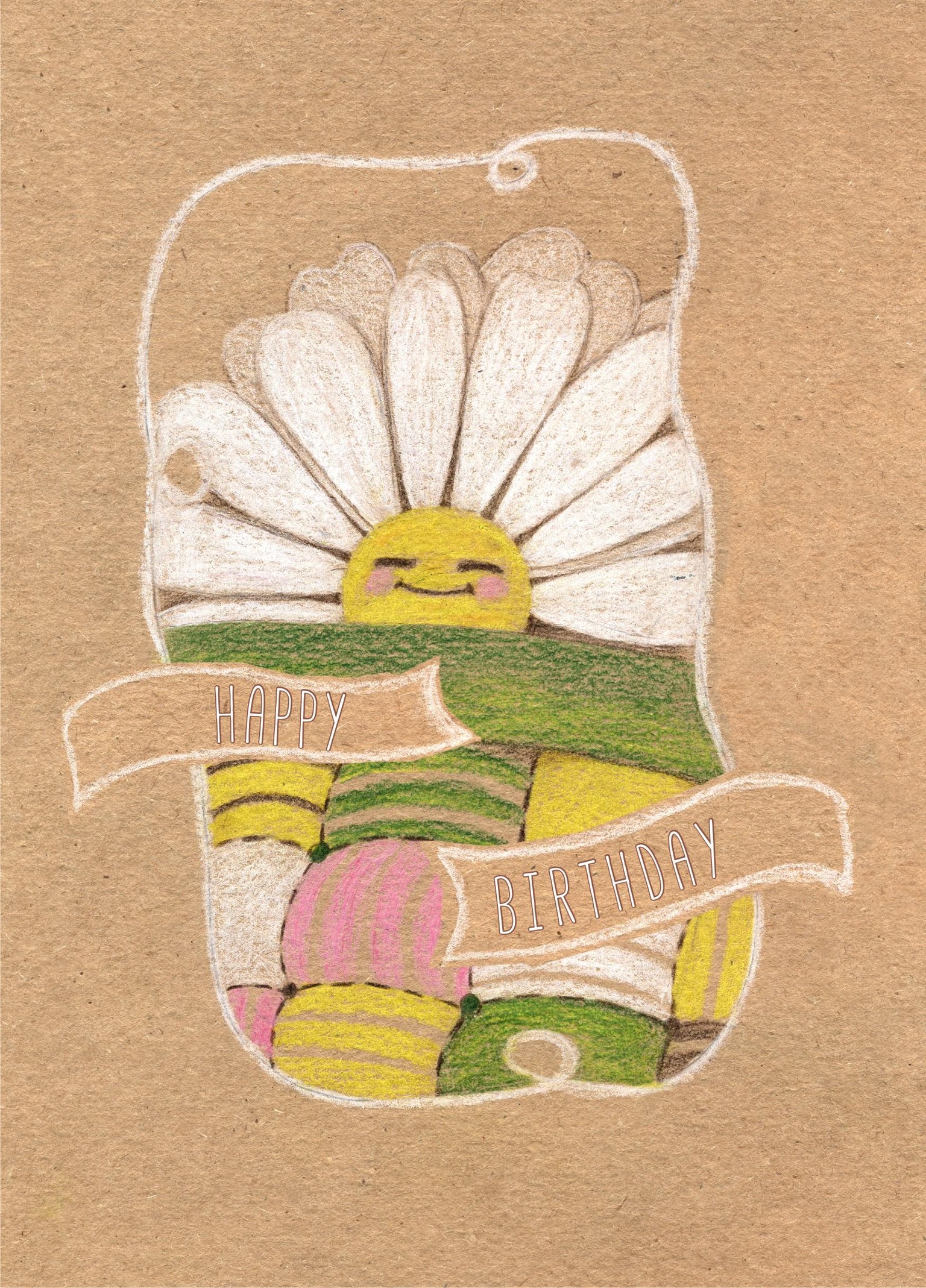 Greeting card. Happy birthday. - image 2 - student project