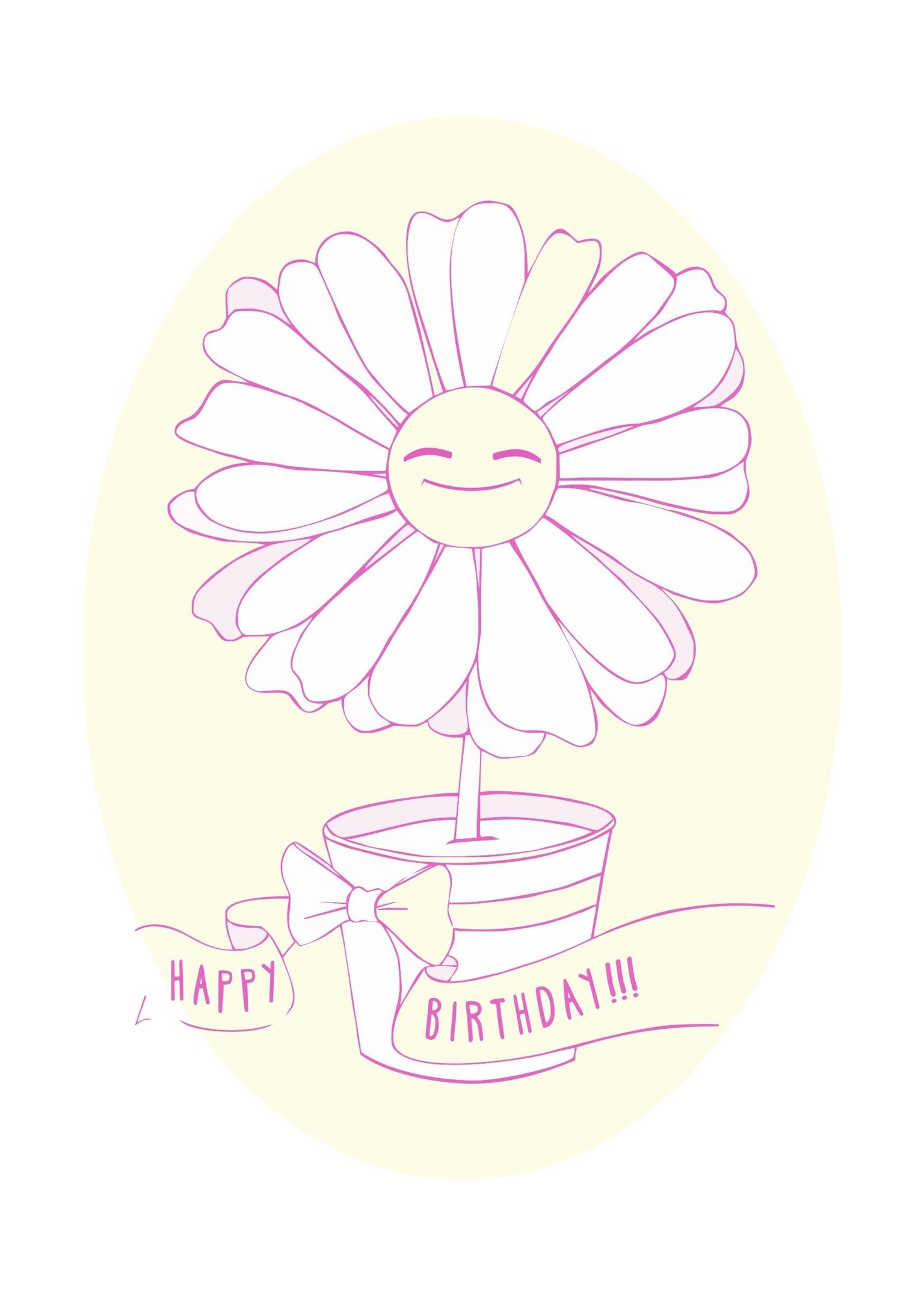 Greeting card. Happy birthday. - image 1 - student project