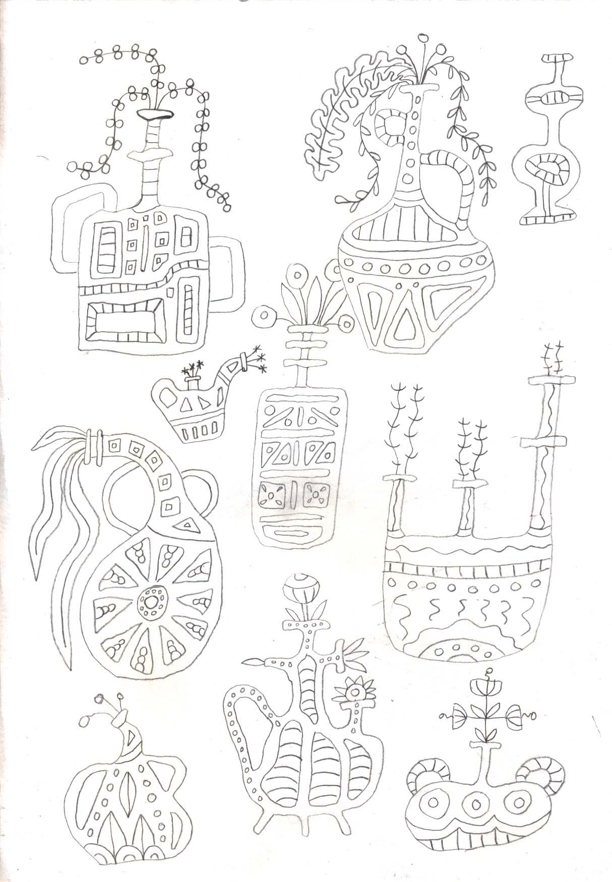 Some playful pots - image 1 - student project