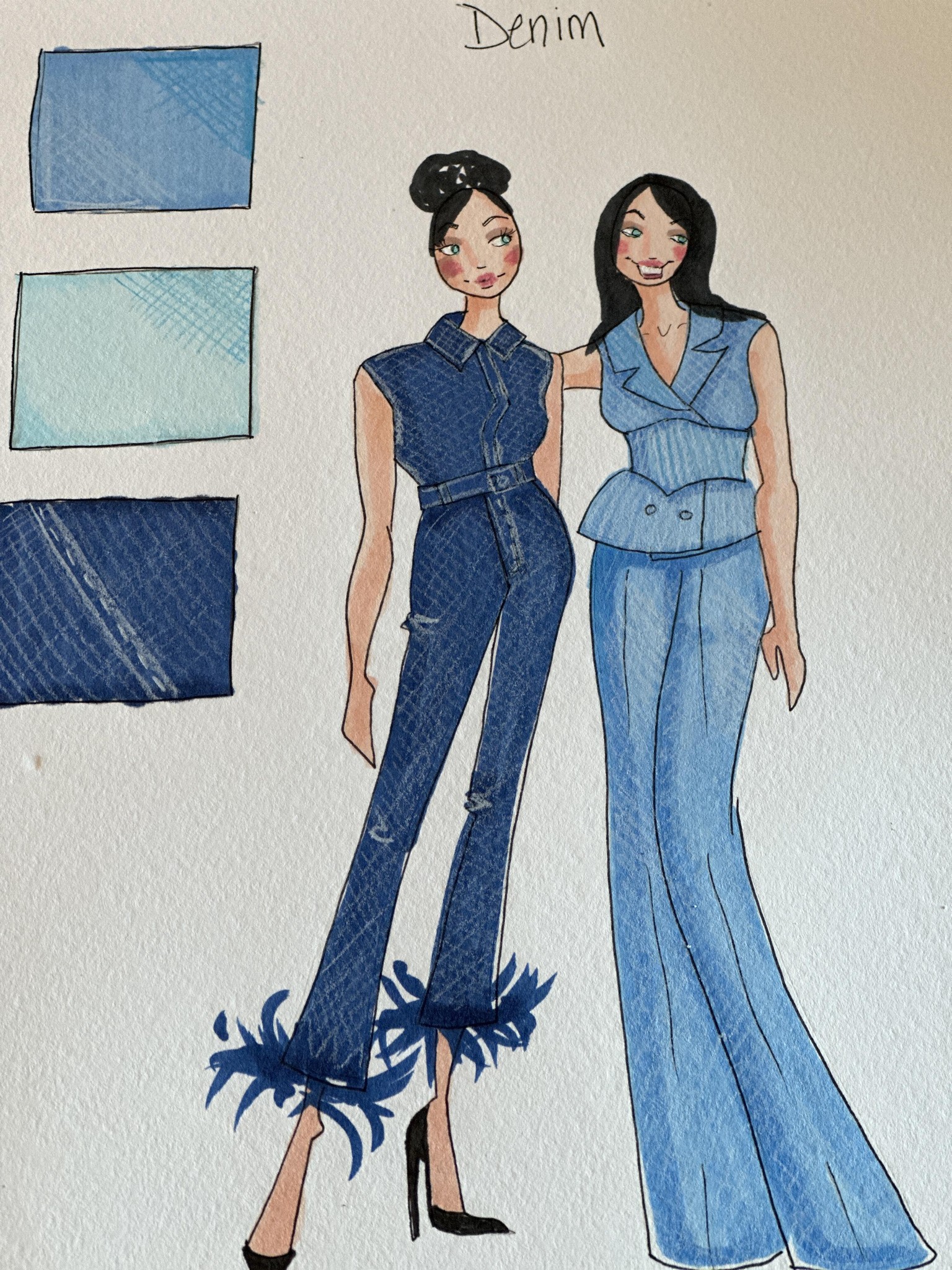 Denim, plaid, and lace - image 3 - student project