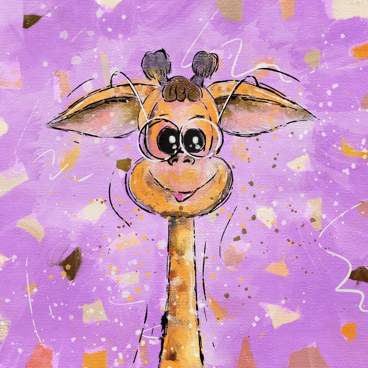 Happy painting giraffe - image 1 - student project