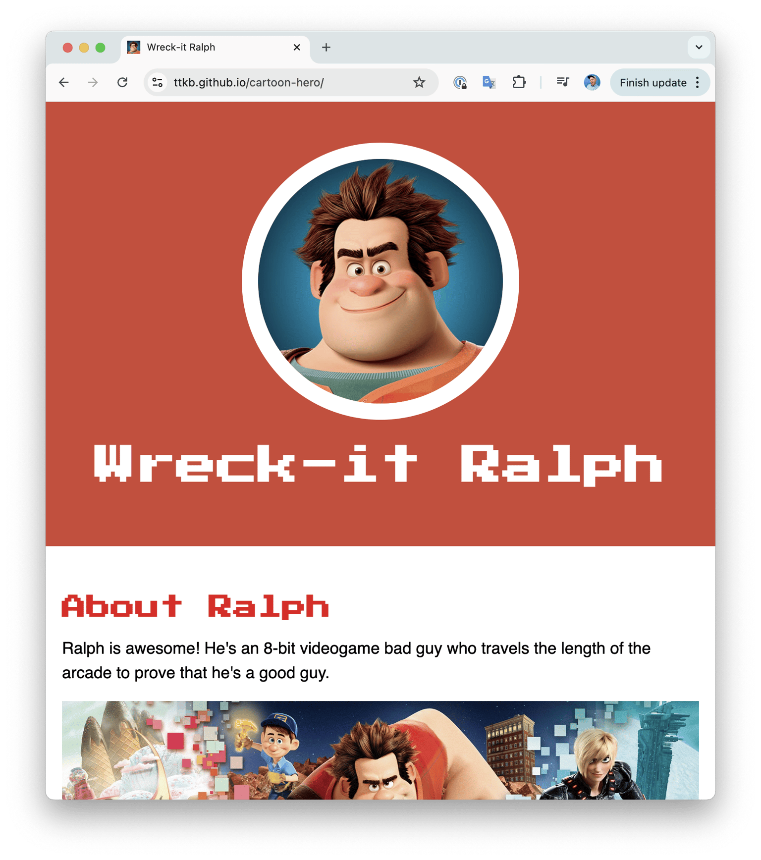 Wreck-it Ralph - image 2 - student project