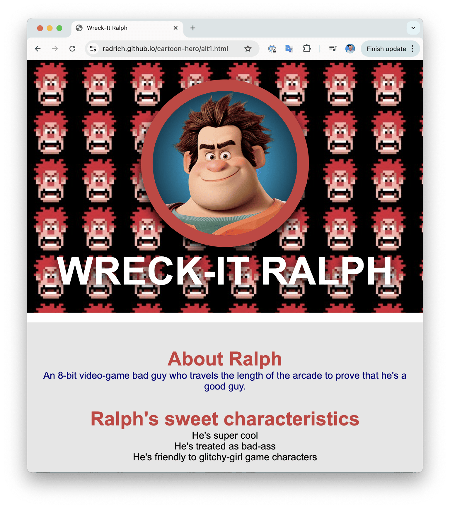 Wreck-it Ralph - image 6 - student project