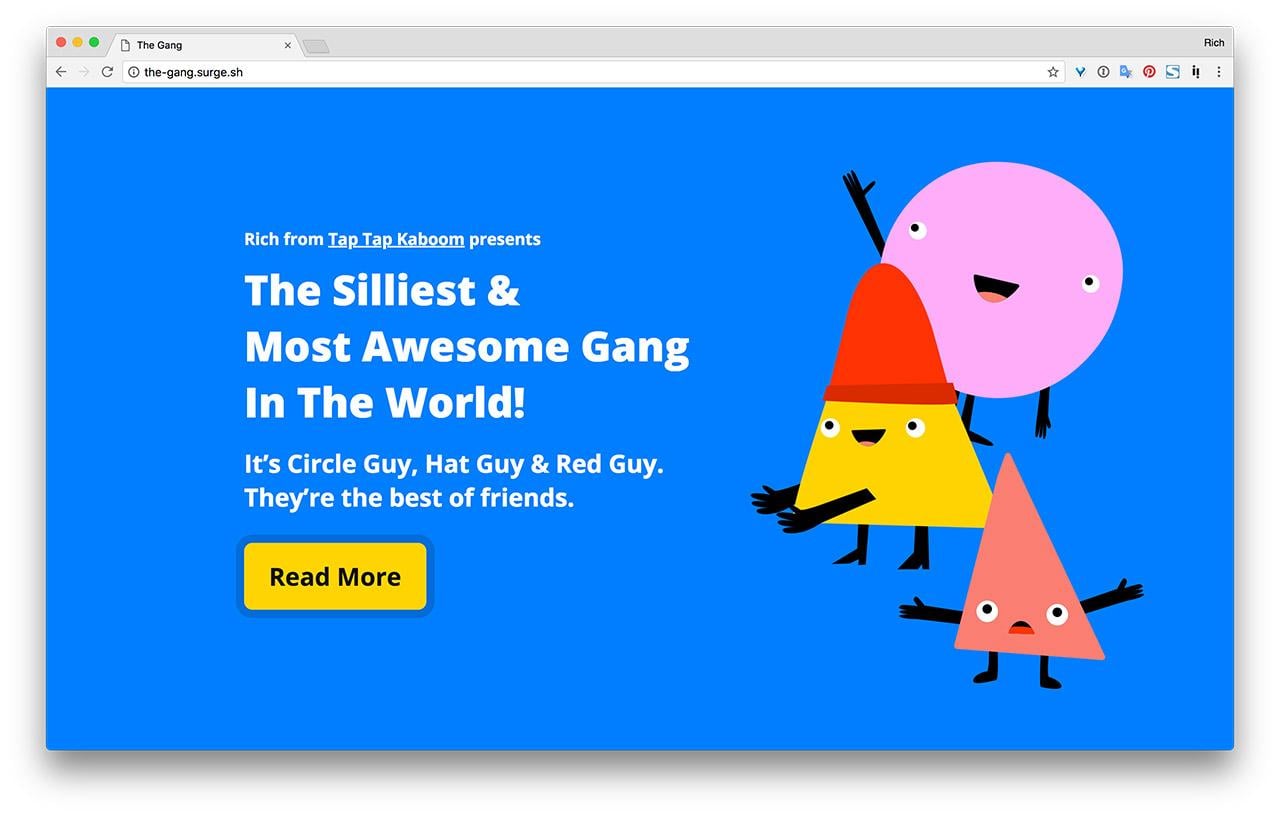 The Gang's Awesome Website! - image 3 - student project