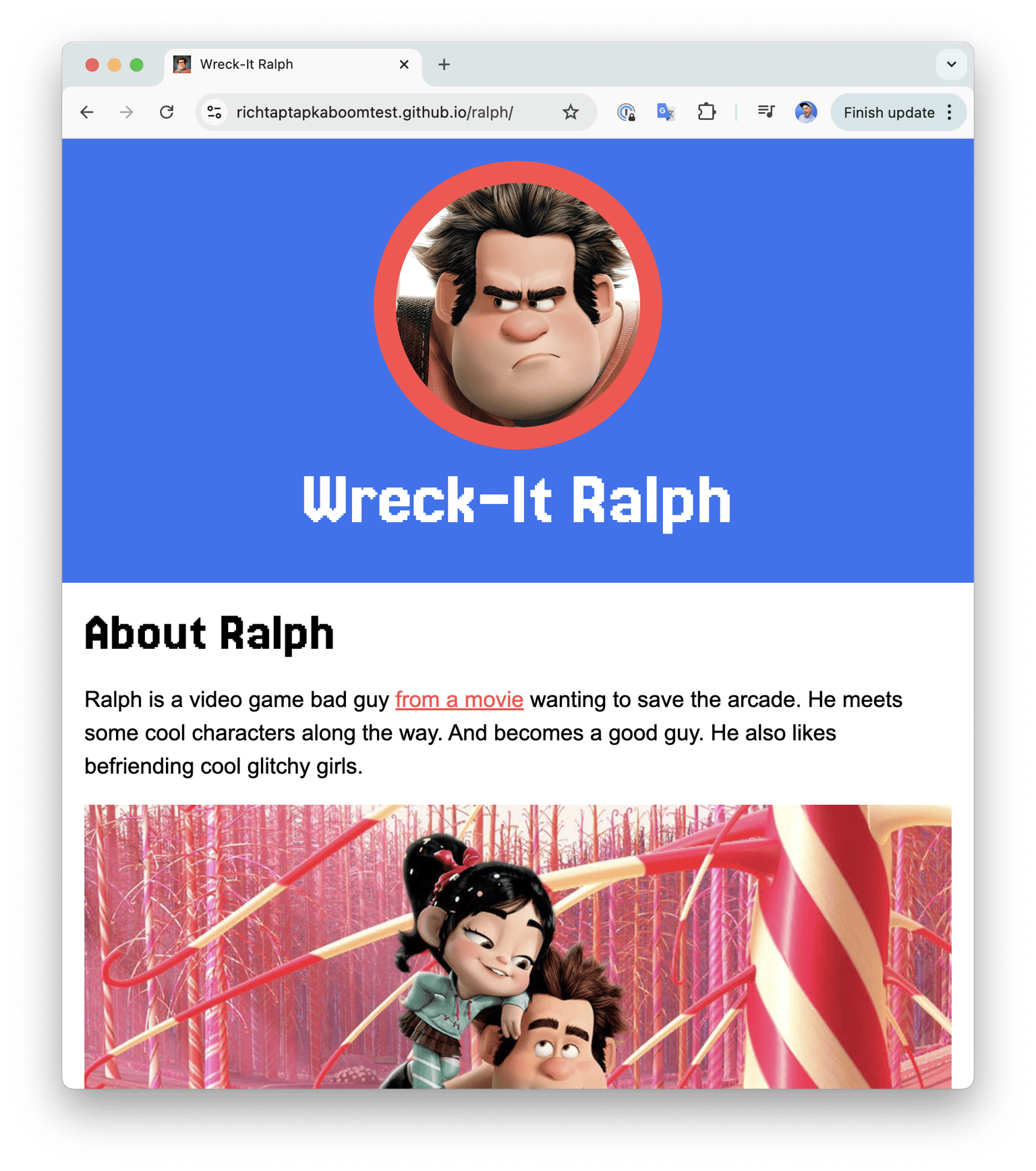 Wreck-it Ralph - image 4 - student project