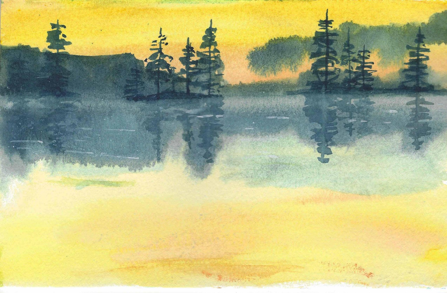 Lake at Night - image 2 - student project