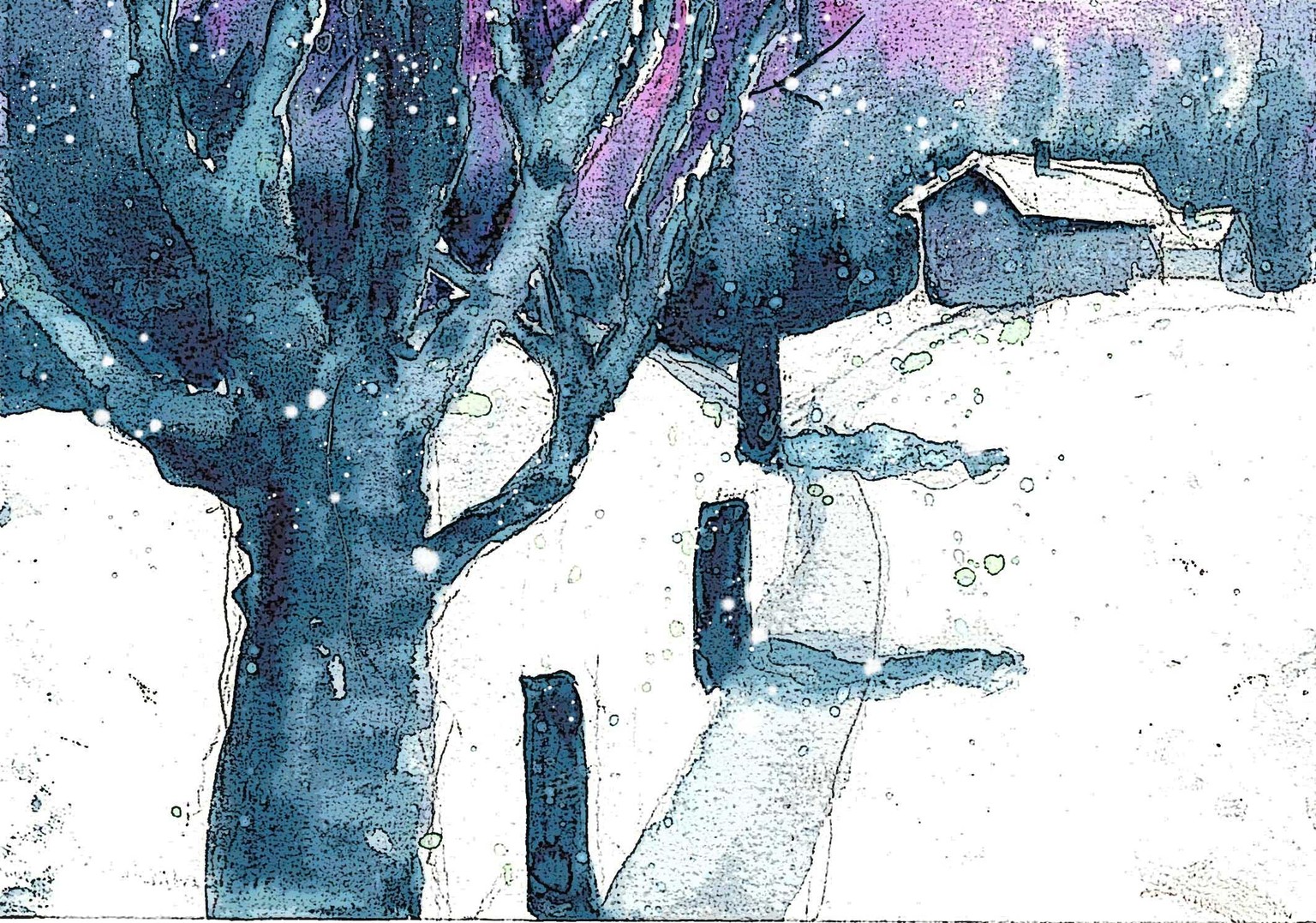 Little Shacks in a Winter Wood - image 1 - student project