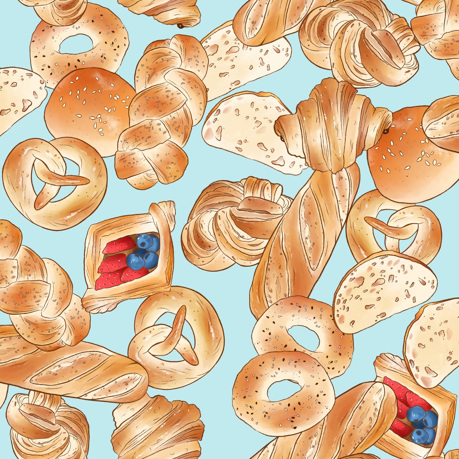 Illustrating Bread In Procreate - image 5 - student project