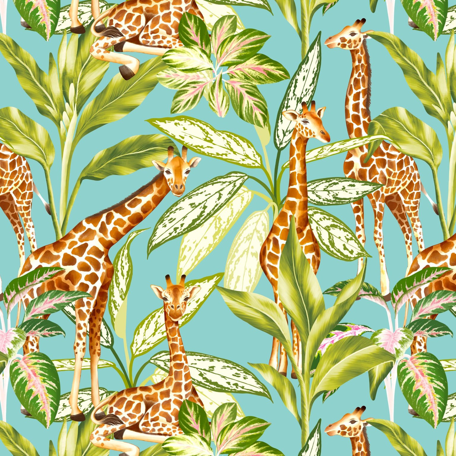 Illustrate Giraffes In Procreate - image 1 - student project